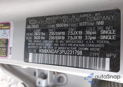 2023 Hyundai Ioniq 5 Sel from USA, damaged, VIN KM8KNDAF3PU231798